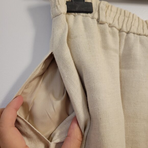 Vintage Talbots Blouse and Midi Skirt 100% Irish Linen Set - Pointelle Detailing - Picture 6 of 16